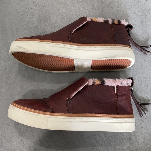 Toms Faux Leo Fur Paxton Slip-Ons Size 8 - Picture 5 of 13